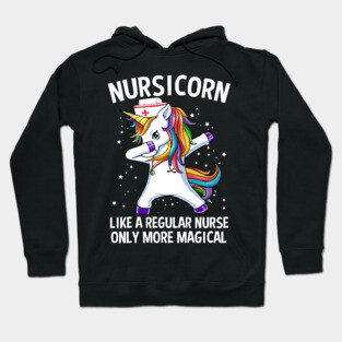 Nursicorn Dabbing Unicorn Funny Nurse Gift Hoodie