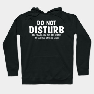 Do not Disturb my peace my joy my grind my whole entire vibe Hoodie