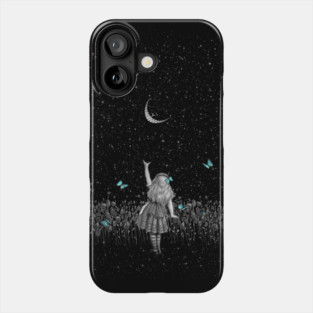 Wonderland Smiling Starry Night - Alice In Wonderland Phone Case