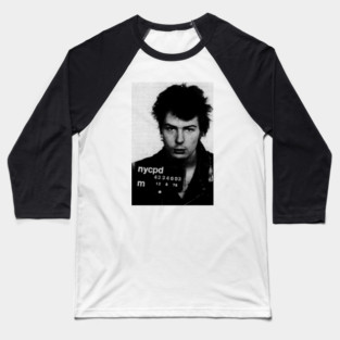 Sid Vicious- Busted Baseball T-Shirt