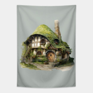 Hobbit House Tapestry