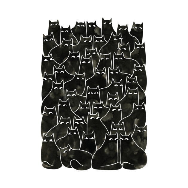 Suspicious Cats by littleclyde