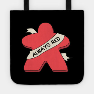 Always Red Meeple Board Game Tote