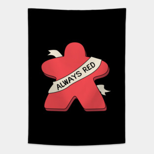 Always Red Meeple Board Game Tapestry