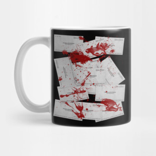 american pyscho business card Mug