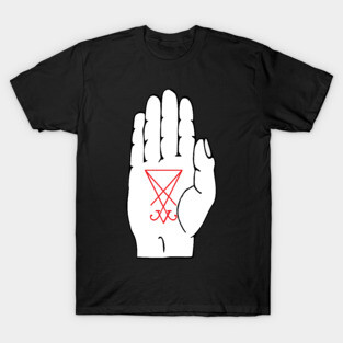 Sigil Of Lucifer Palm T-Shirt