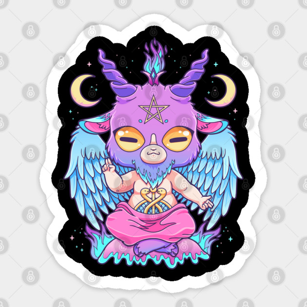 Pastel Baphomet Sticker by GoshWow®