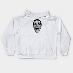 American Psycho I (High Definition, Monochrome). Kids Hoodie