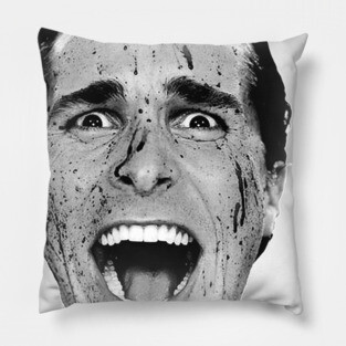 American Psycho I (High Definition, Monochrome). Pillow