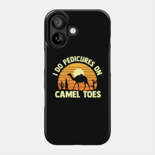 i do pedicures on camel toes  vintage sunset Phone Case