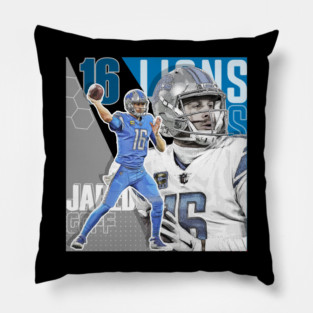 Jared Goff Football Design Poster Lions Pillow