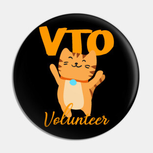 Cat VTO Volunteer Kitten Pin