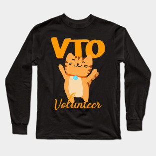 Cat VTO Volunteer Kitten Long Sleeve T-Shirt