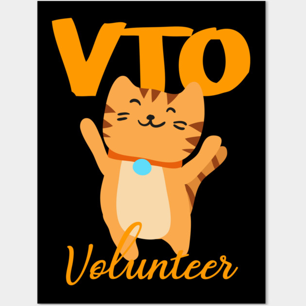 Cat VTO Volunteer Kitten Wall Art by belownormal