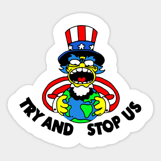 Try and Stop Us T-Shirt Magnet by dumbshirts