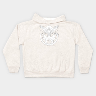 Fighting Angel and Dragon Kids Hoodie