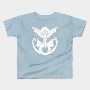 Fighting Angel and Dragon Kids T-Shirt