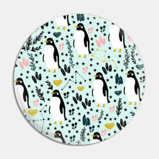 Cute Penguins Pin