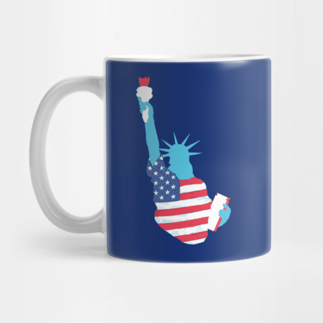 Statue of Liberty with USA Flag by DonWillisJrArt