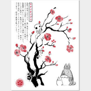 Spirits sumi e Posters and Art