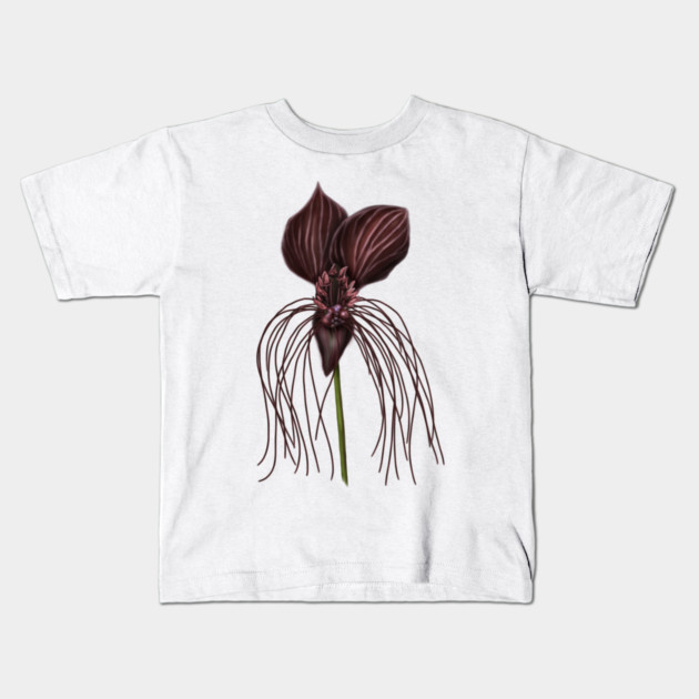 Bat Flower, Tacca chantrieri Kids T-Shirt by H. R. Sinclair