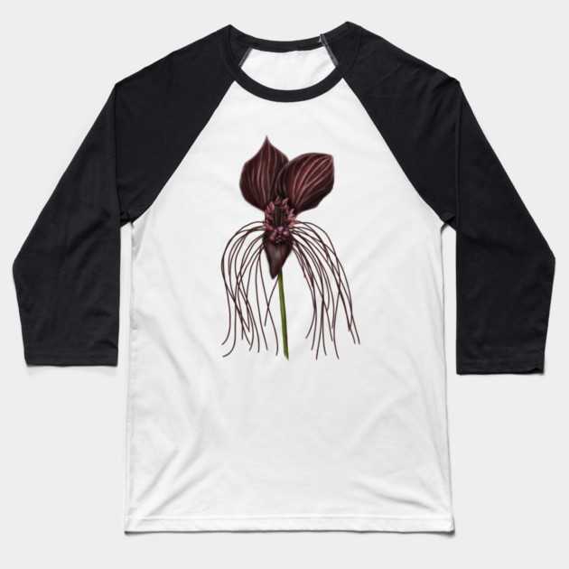 Bat Flower, Tacca chantrieri Baseball T-Shirt by H. R. Sinclair