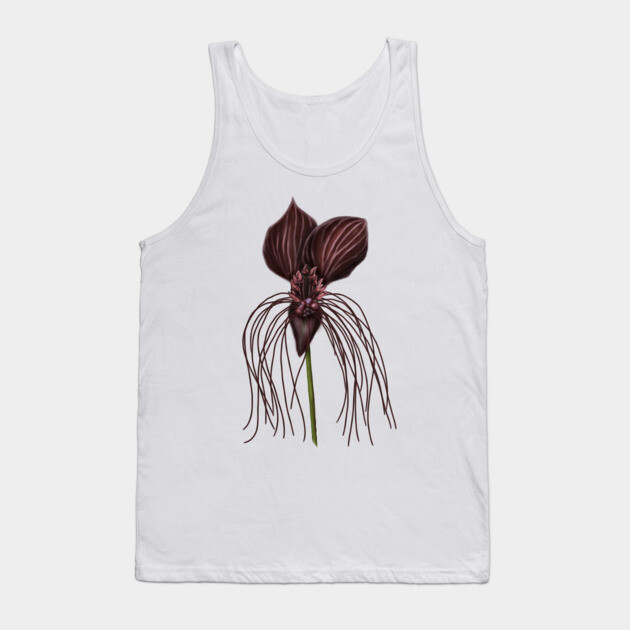 Bat Flower, Tacca chantrieri Tank Top by H. R. Sinclair