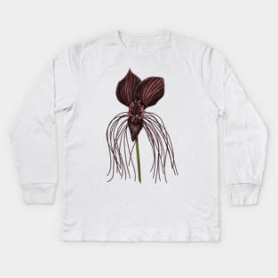 Bat Flower, Tacca chantrieri Kids Long Sleeve T-Shirt