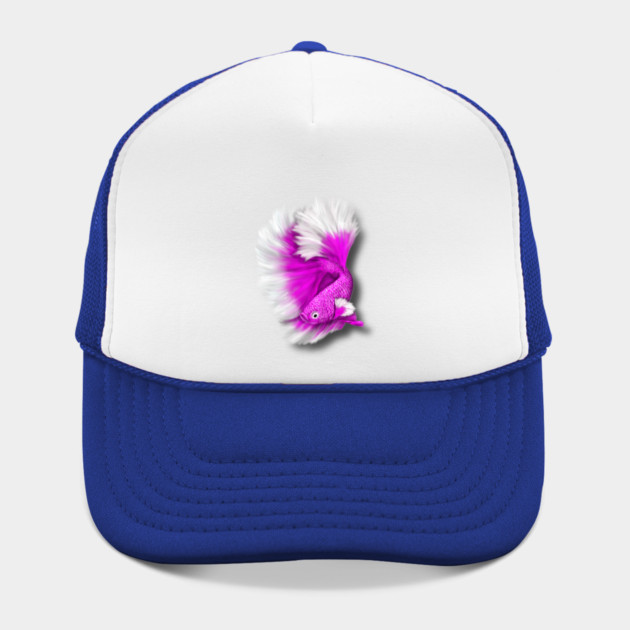 White and Hot Pink Betta Fish by H. R. Sinclair