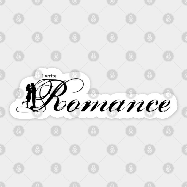 I write Romance Sticker by H. R. Sinclair