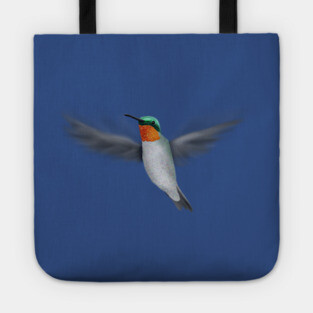 Tiny Illustrated Hummingbird Tote