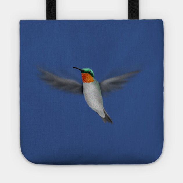 Tiny Illustrated Hummingbird Tote by H. R. Sinclair