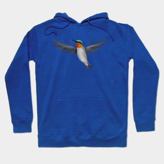 Tiny Illustrated Hummingbird Hoodie by H. R. Sinclair