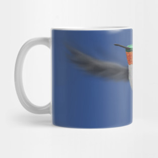 Tiny Illustrated Hummingbird Mug