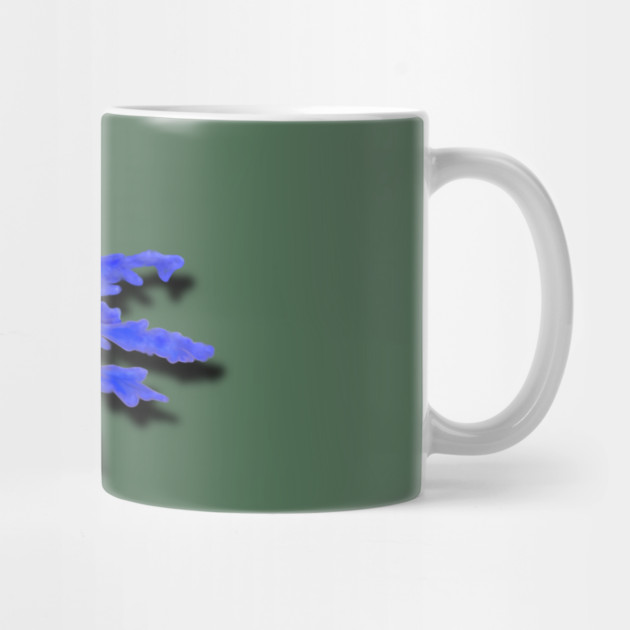 Illustrated Gold & Blue Leafy Seadragon by H. R. Sinclair