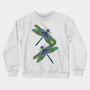 Emperor Dragonflies Digital Art Crewneck Sweatshirt
