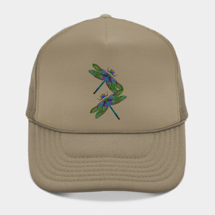 Emperor Dragonflies Digital Art Hat