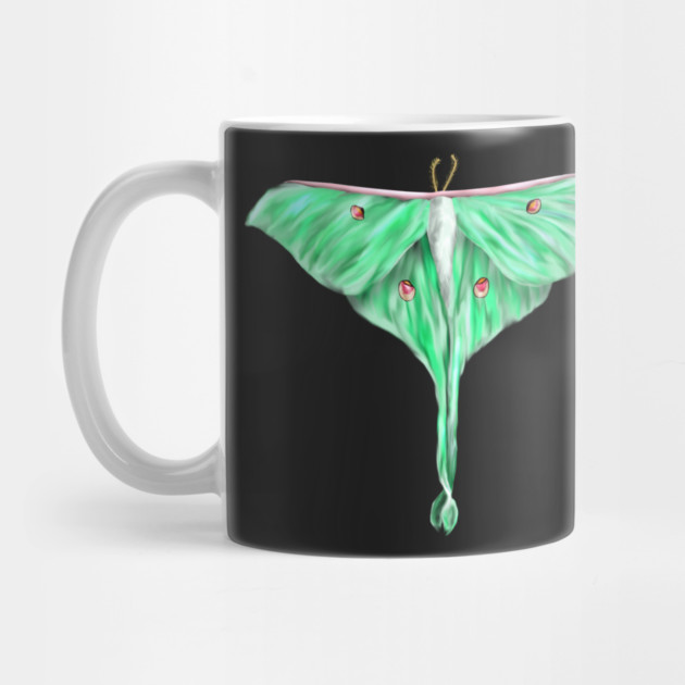 Green Lunar Moth Digital Art by H. R. Sinclair