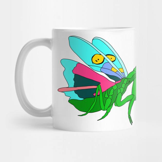 Colorful Praying Mantis Digital Art by H. R. Sinclair