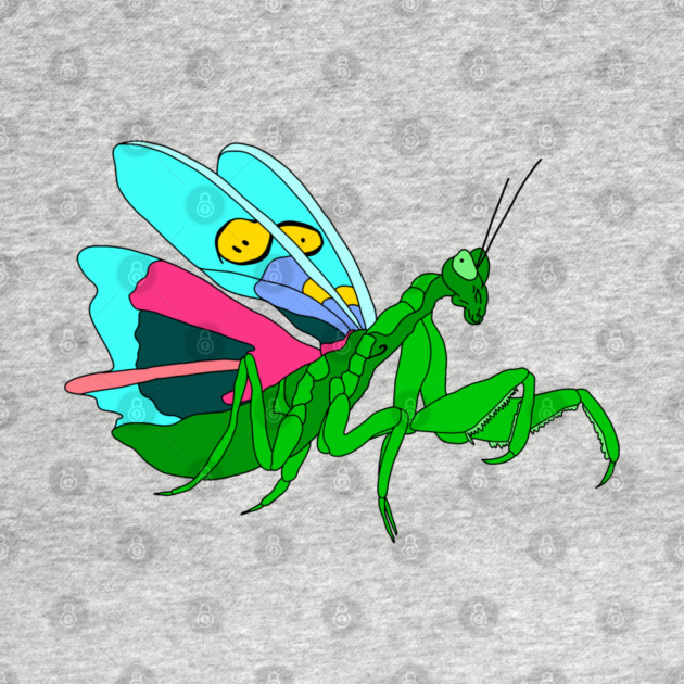 Colorful Praying Mantis Digital Art by H. R. Sinclair