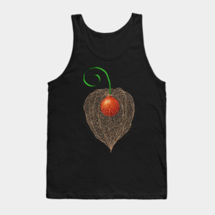 Delicate Chinese Lantern Fruit Art Tank Top