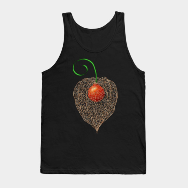Delicate Chinese Lantern Fruit Art Tank Top by H. R. Sinclair
