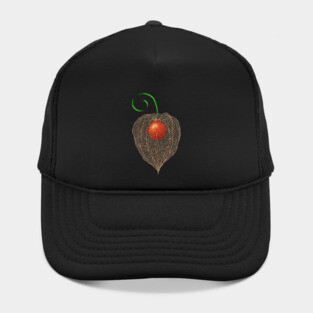 Delicate Chinese Lantern Fruit Art Hat