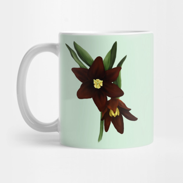 Chocolate Lily Flowers Digital Art by H. R. Sinclair