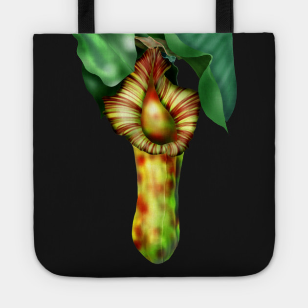 Nepenthes, Pitcher Plant Art Tote by H. R. Sinclair