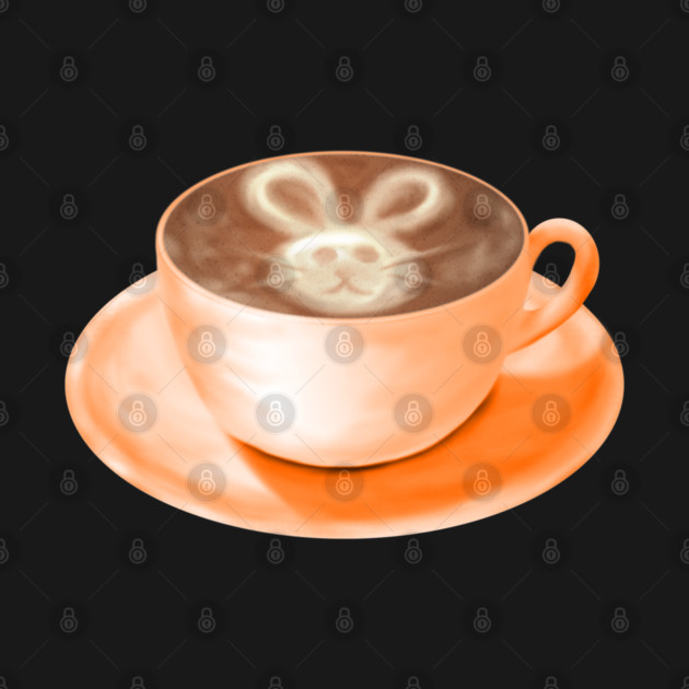 Easter Cappuccino Art Bunny by H. R. Sinclair