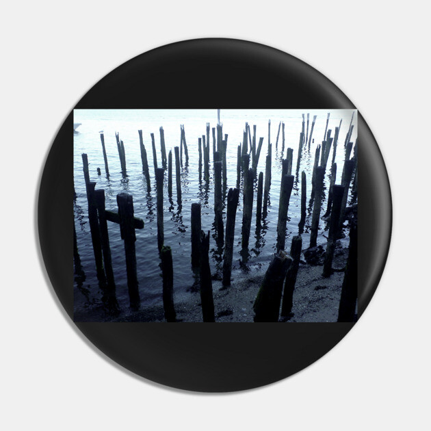 North End Waterfront Pier Remnants Pin by H. R. Sinclair