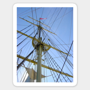 Tall Ship Rigging Sticker