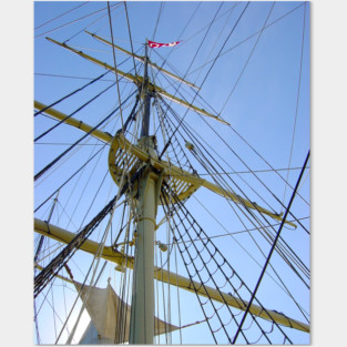 Tall Ship Rigging Posters and Art