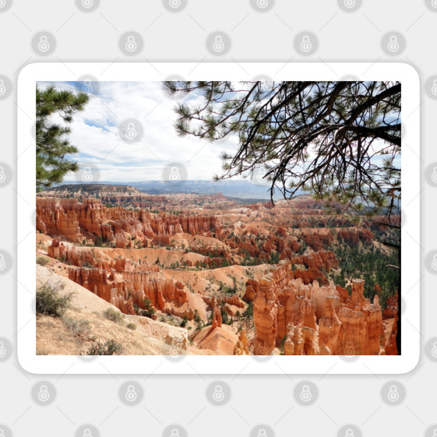 Bryce Canyon National Park Hoodoos Sticker by H. R. Sinclair